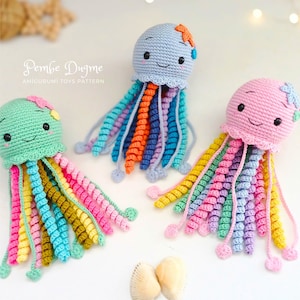 Amigurumi Jellyfish PATTERN, Crochet Octopus, Amigurumi Animal Pattern